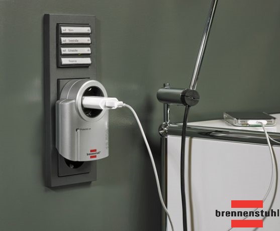 Plug-In Surge Protector Primera-Line 13.500A, silver, IP20, 1506950
